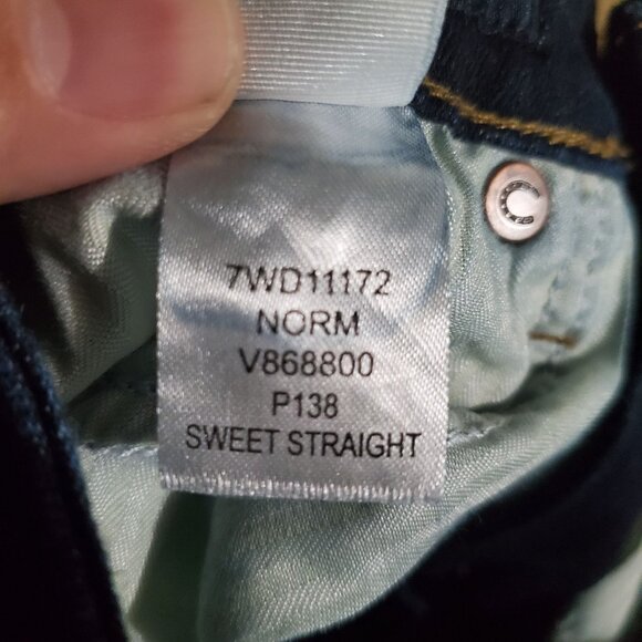 Lucky Brand Jeans Womens 2/26 Dark Blue Sweet Straight Mid Rise Denim - Picture 7 of 15